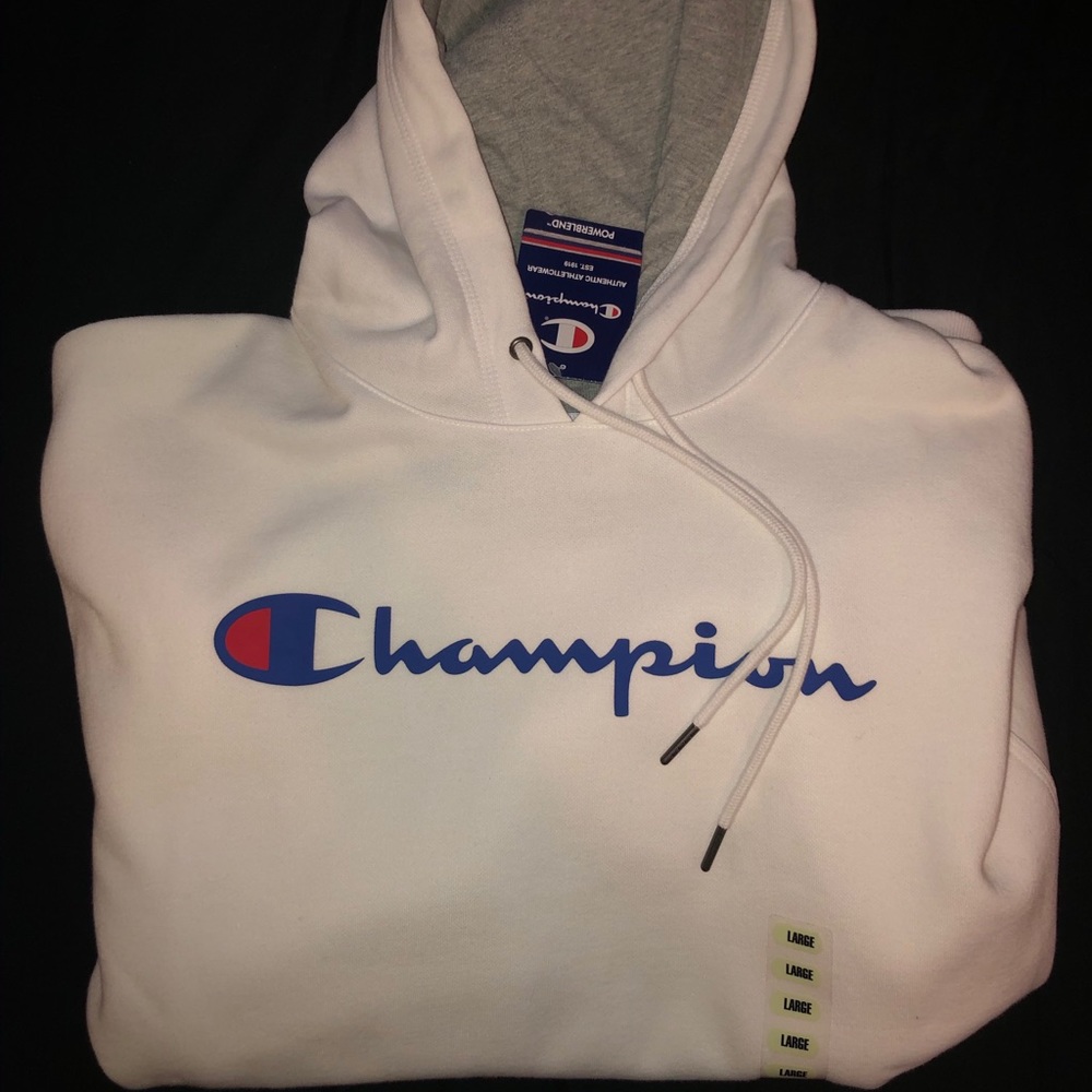 White Champion Hoodie